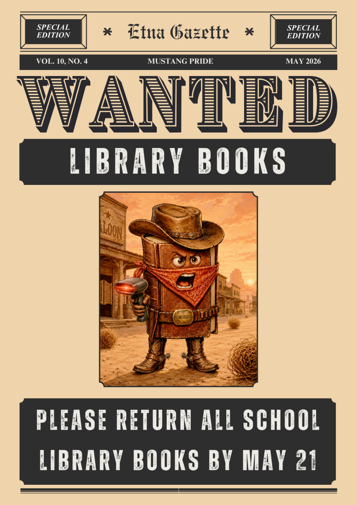 wanted poster for library books